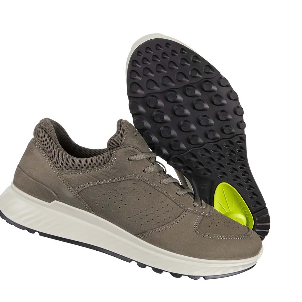 Men's Ecco Exostride Sneakers Olive | USA 616XYU